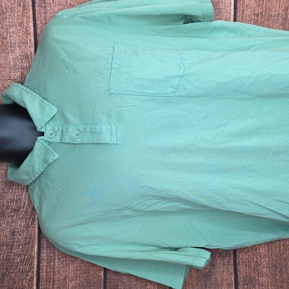 L.L.Bean Men's Green Polo Shirt Slightly Fitted Size XL AO1998 - Picture 2 of 8